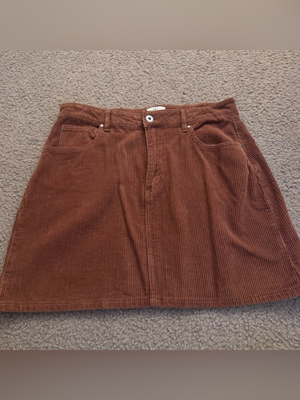 Corduroy pumpkin colored Skirt
